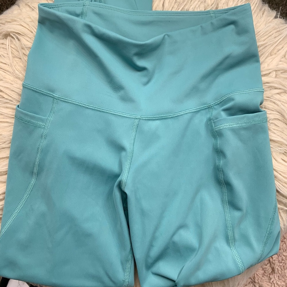 teal blue leggings